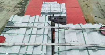 青海 芝麻白仿形加直形路沿石出货日常