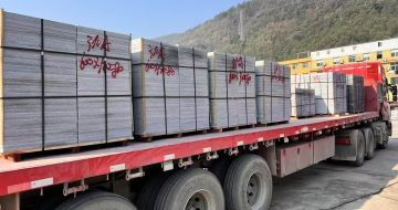 青海 芝麻灰地铺石出货日常