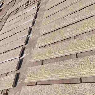 青海 黄金麻花岗岩光面楼梯踏步