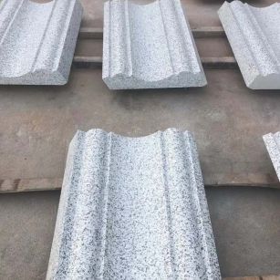 青海 白麻花岗岩光面别墅线条