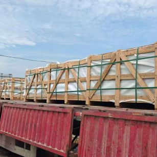 青海 芝麻白花岗岩地铺石出口专车-泰国游