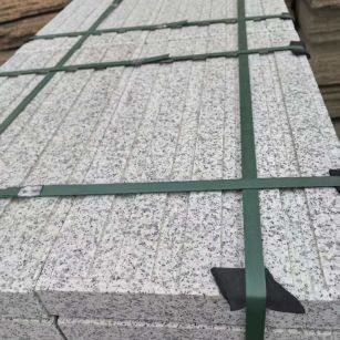 青海 白麻花岗岩直行盲道石，盲条，地铺石