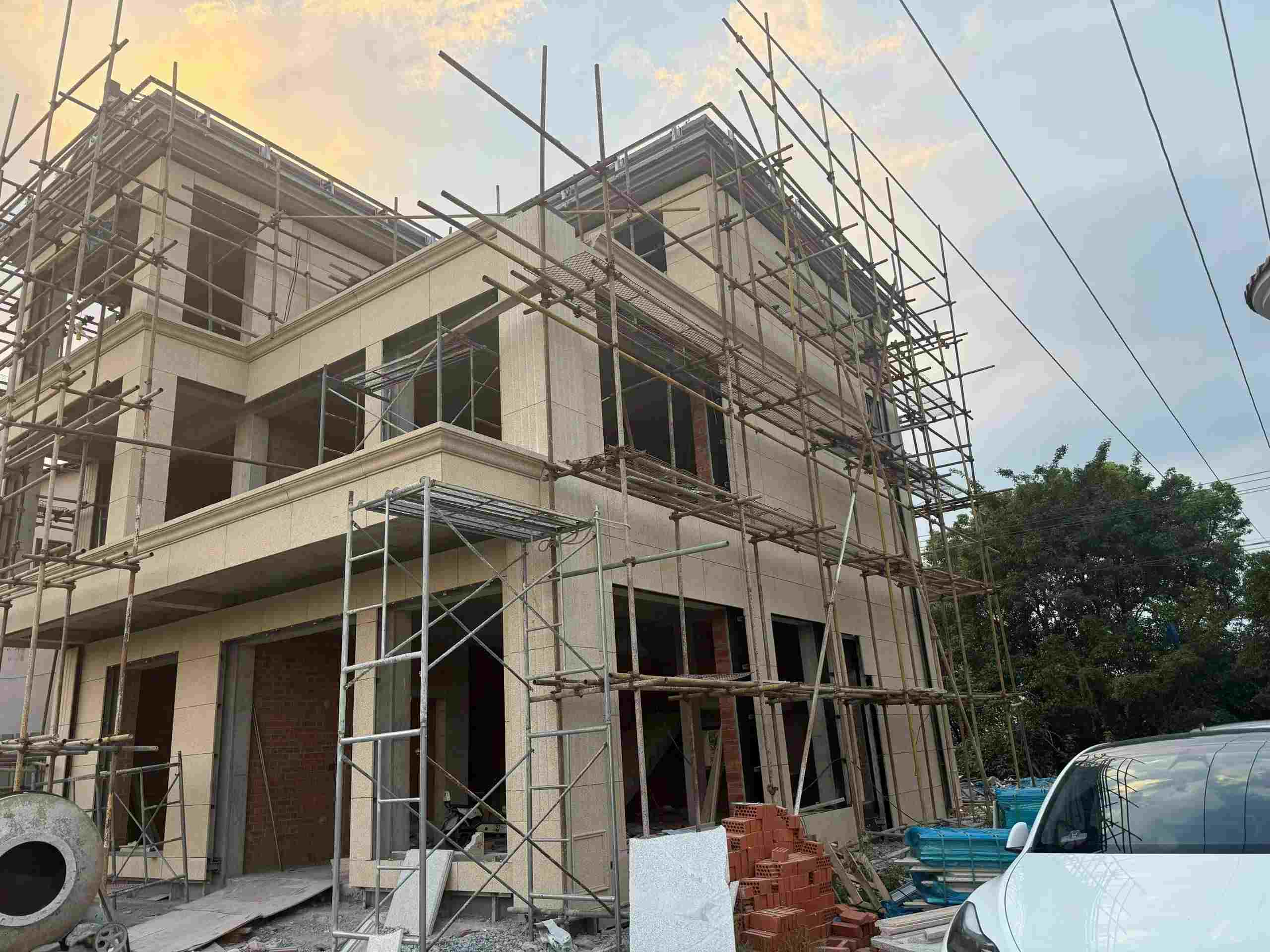 青海 黄金麻荔枝面花岗岩外墙干挂