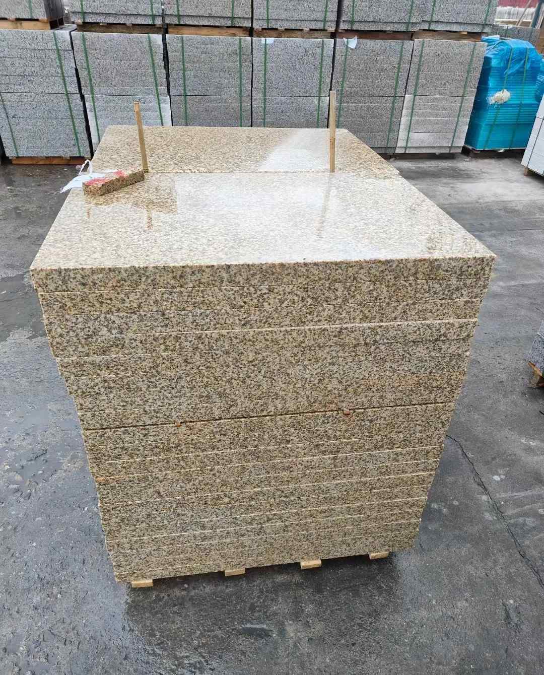 青海 湖北黄金麻花岗岩石材荔枝面外墙石材