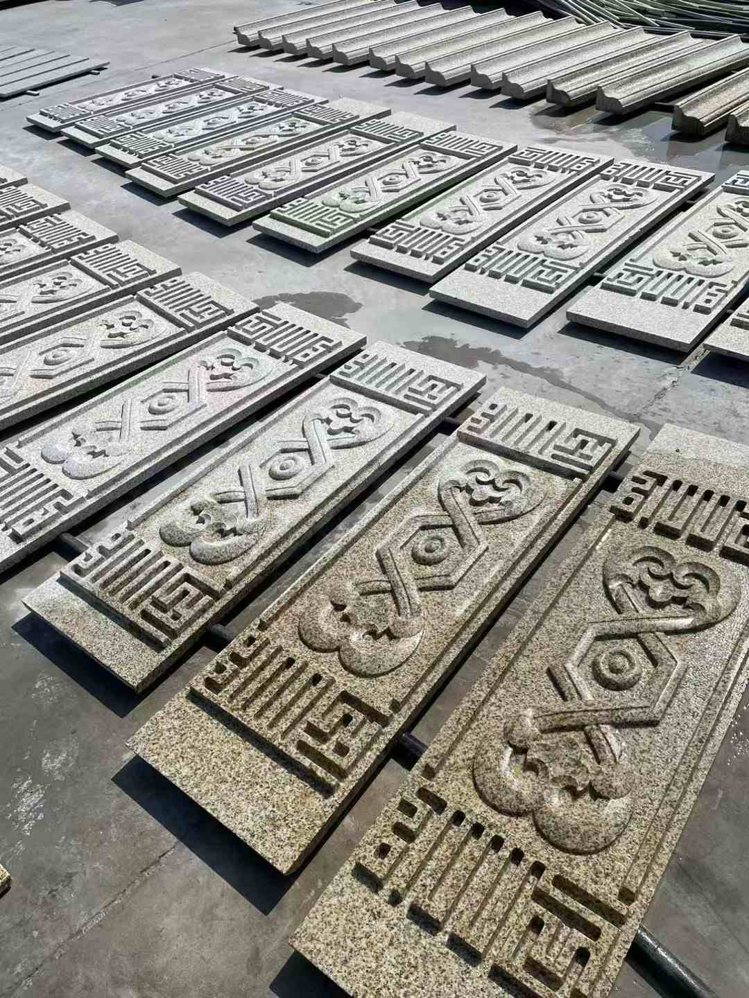 青海 黄金麻花岗岩外墙雕刻板