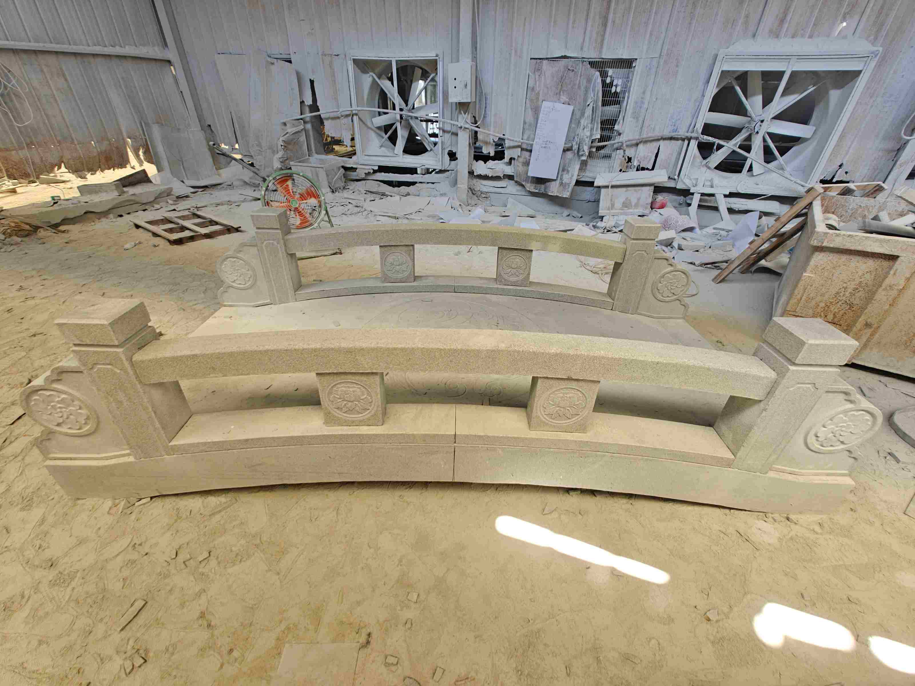 青海 芝麻灰花岗岩异形加工-拱桥，石桥