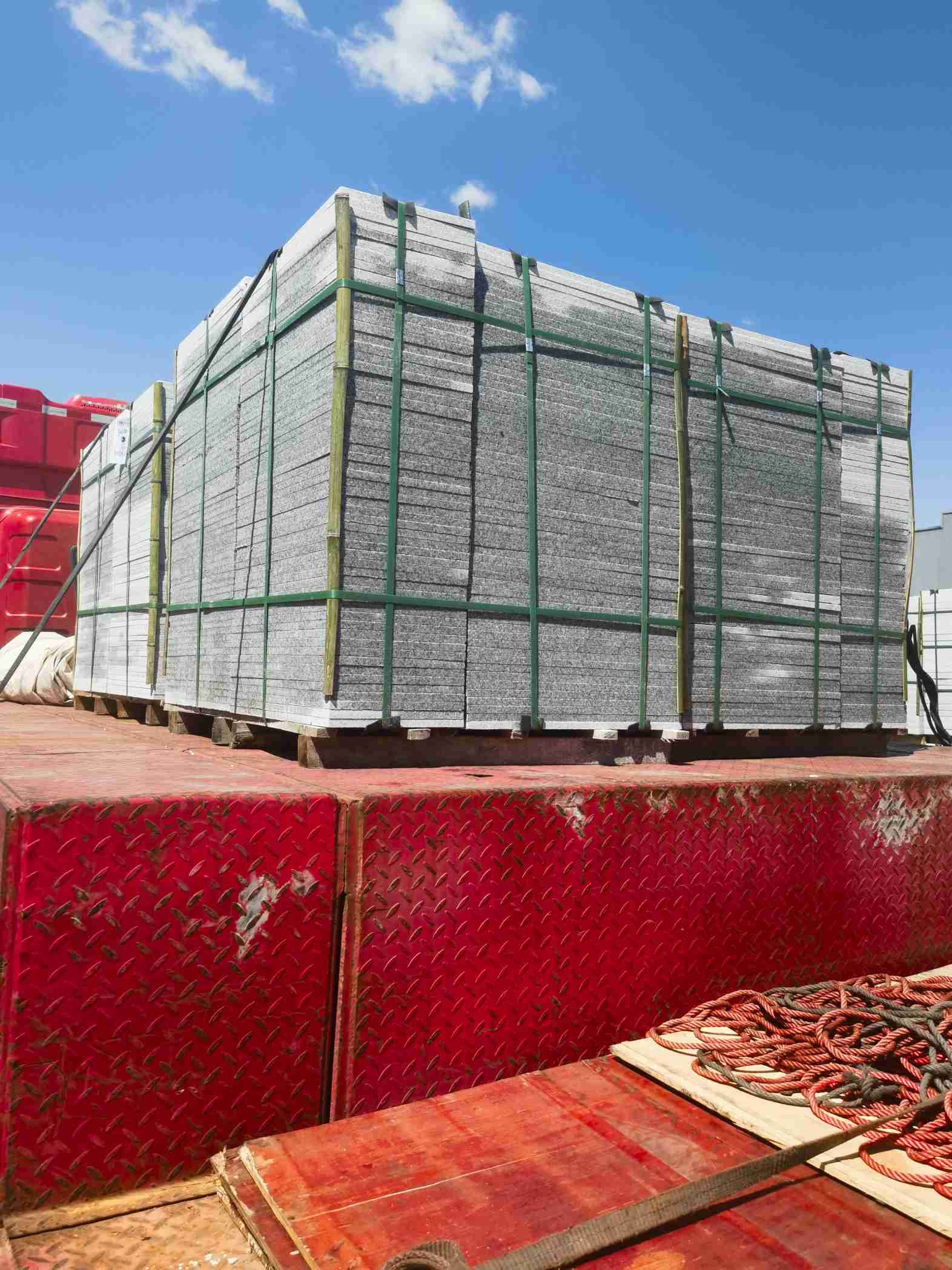 青海 芝麻白火烧规格板地铺石300*600/600*600