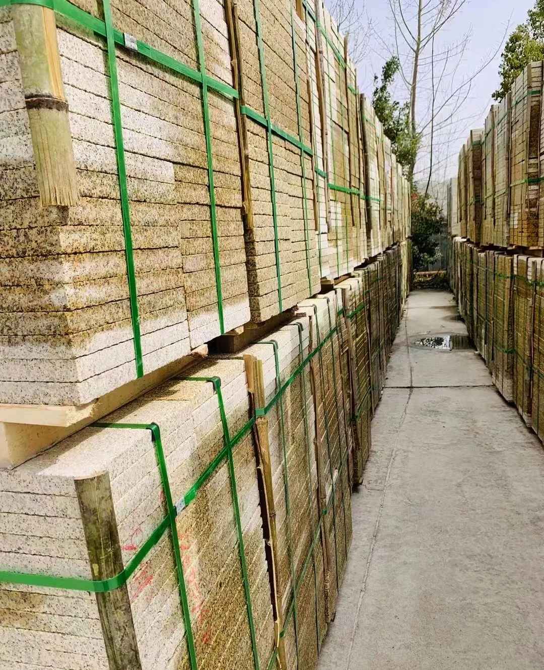 青海 黄金麻花岗岩荔枝面地铺石